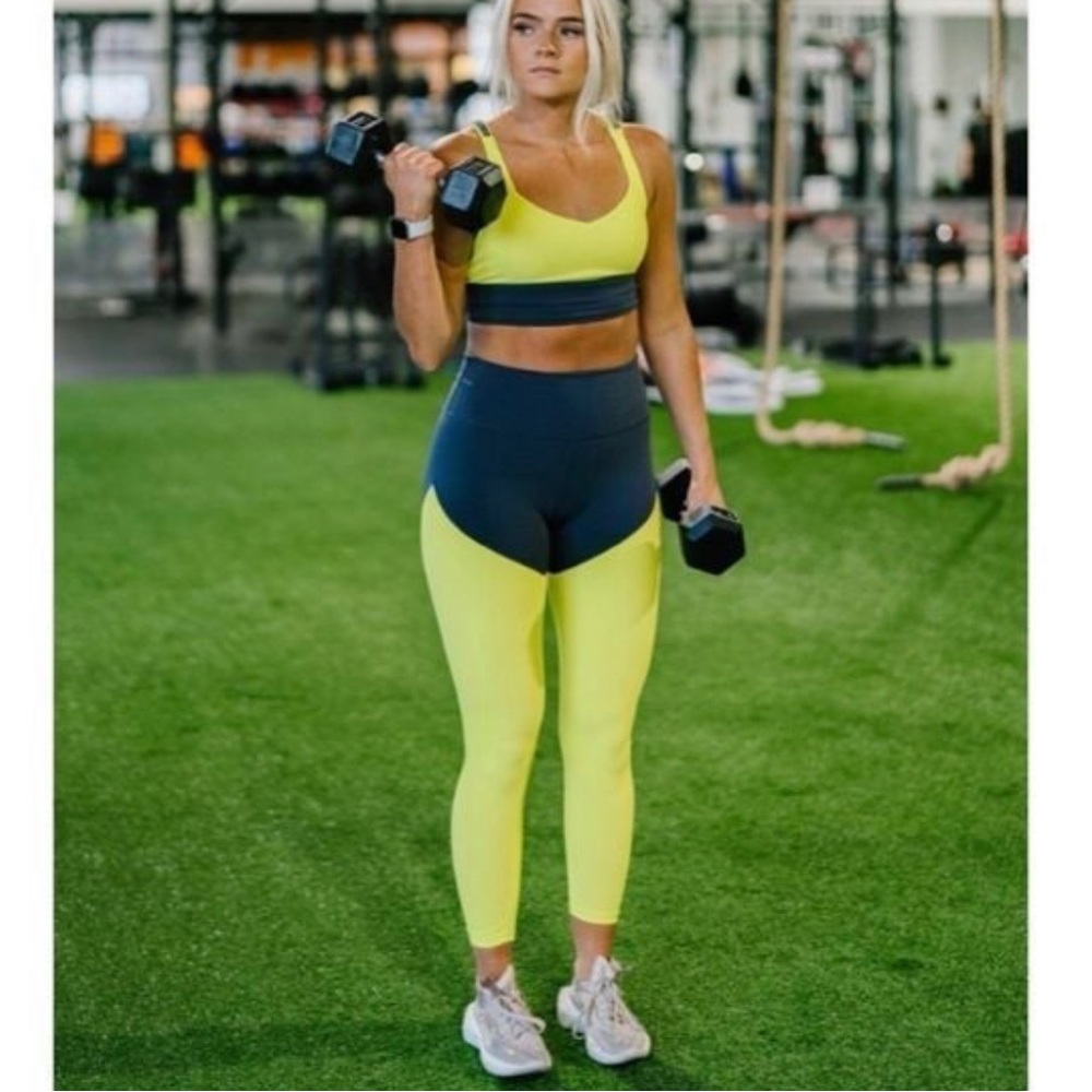 ZYIA ACTIVE Parallel Luxe Leggings Neon Yellow
